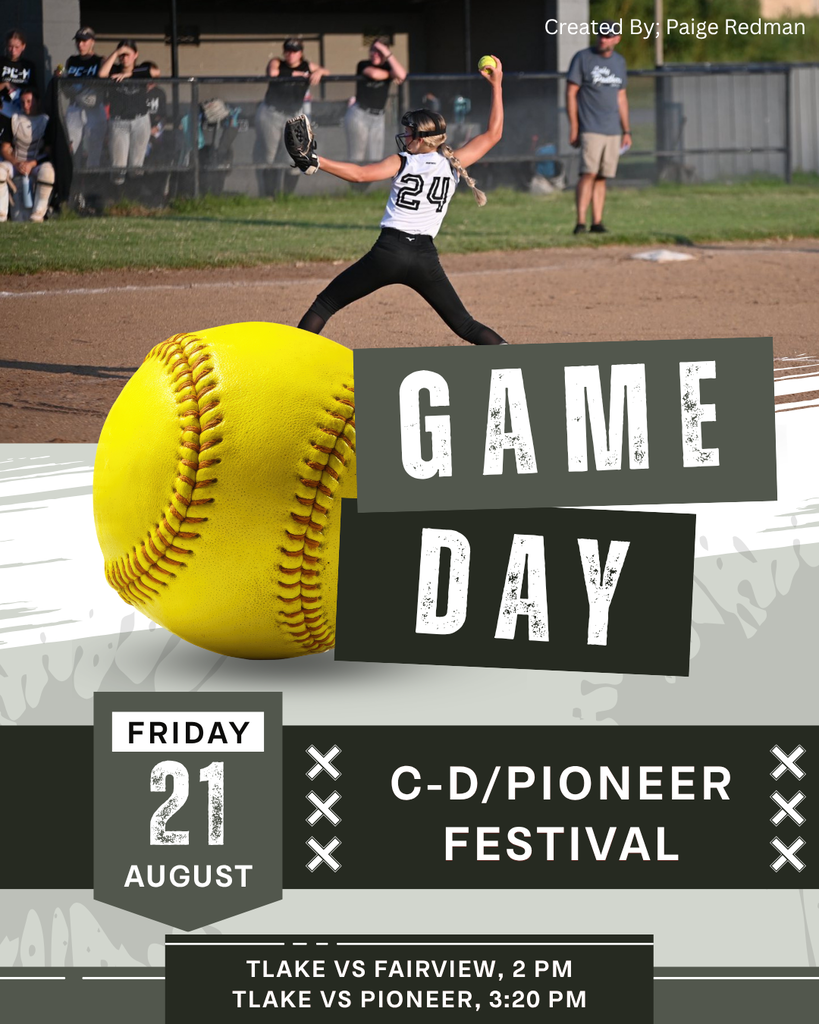 HS Softball plays in the C-D/Pioneer festival at 2PM and 3:20 PM