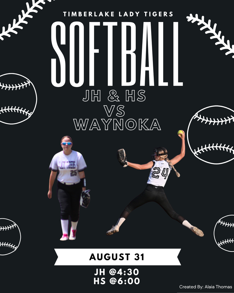 JH/HS softball plays waynoka at Helena today, Aug 31
