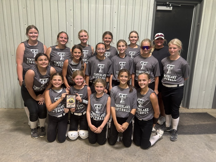JH softball placed 3rd in the Timberlake tournament