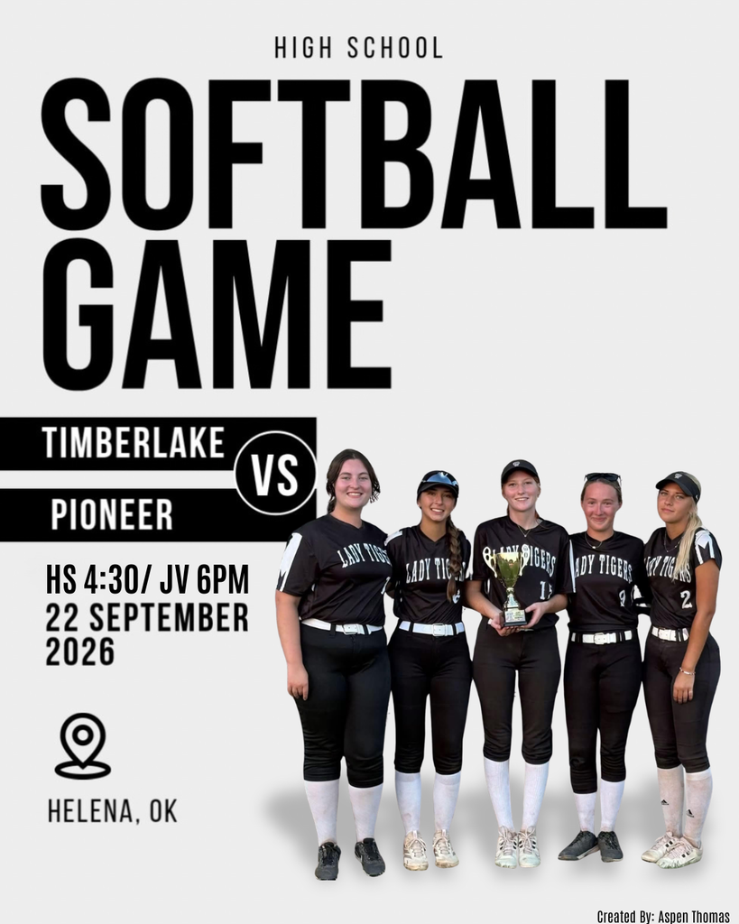 9/22 Timberlake softball versus Pioneer. HS begins at 4:30.