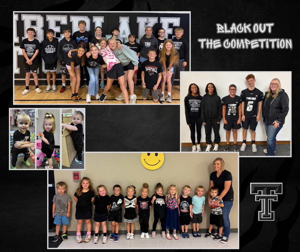 Black out the competition spirit day collage
