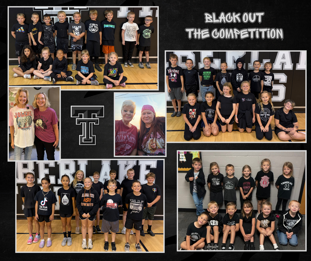 Black out the competition spirit day collage