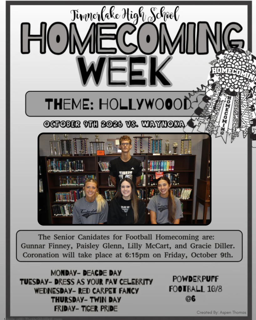 Homecoming is Oct 9th 