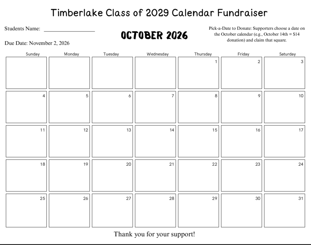 Class Fundraiser for the Class of 2029