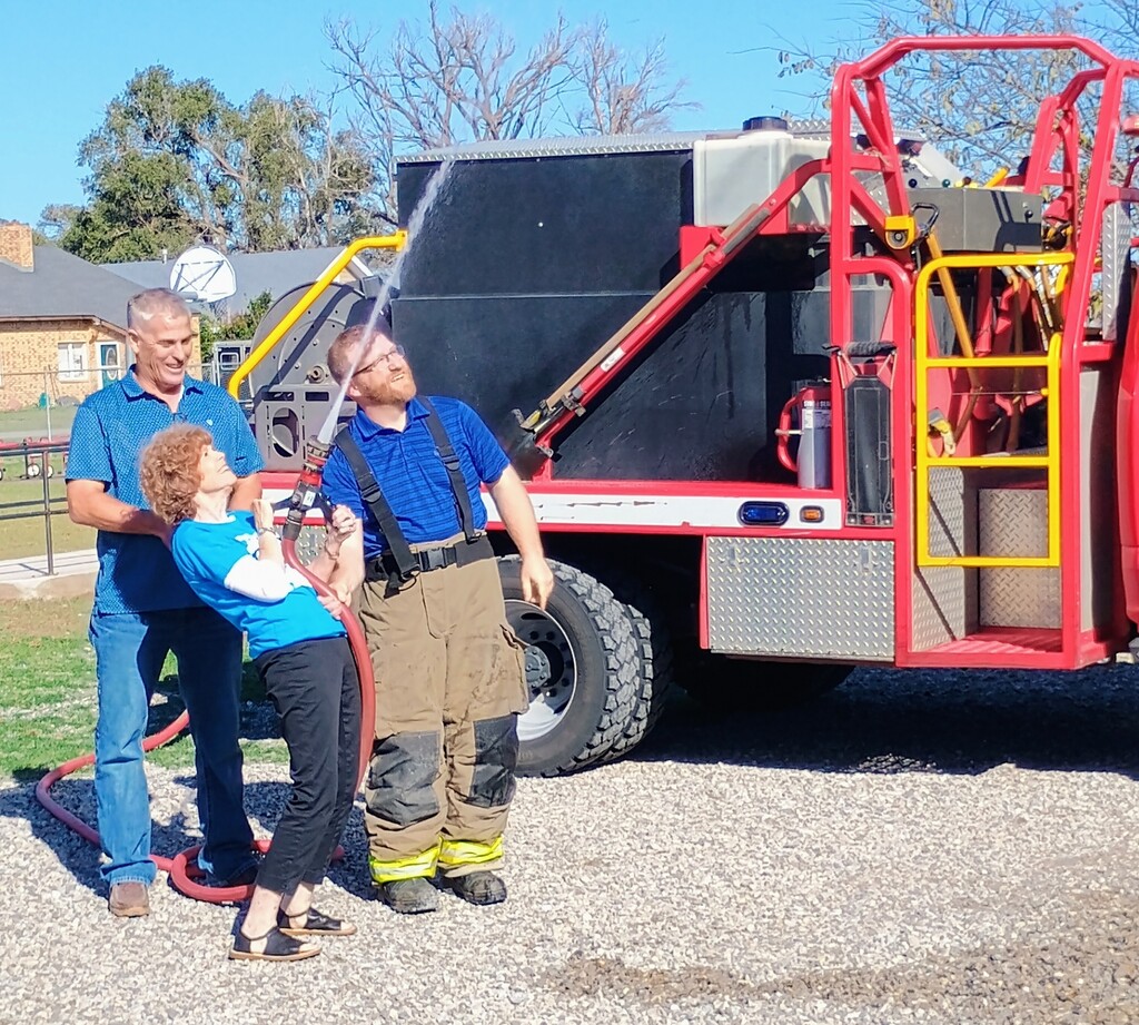 October is fire safety month. A big thanks to Goltry FD for visiting with some of the elementary classes.