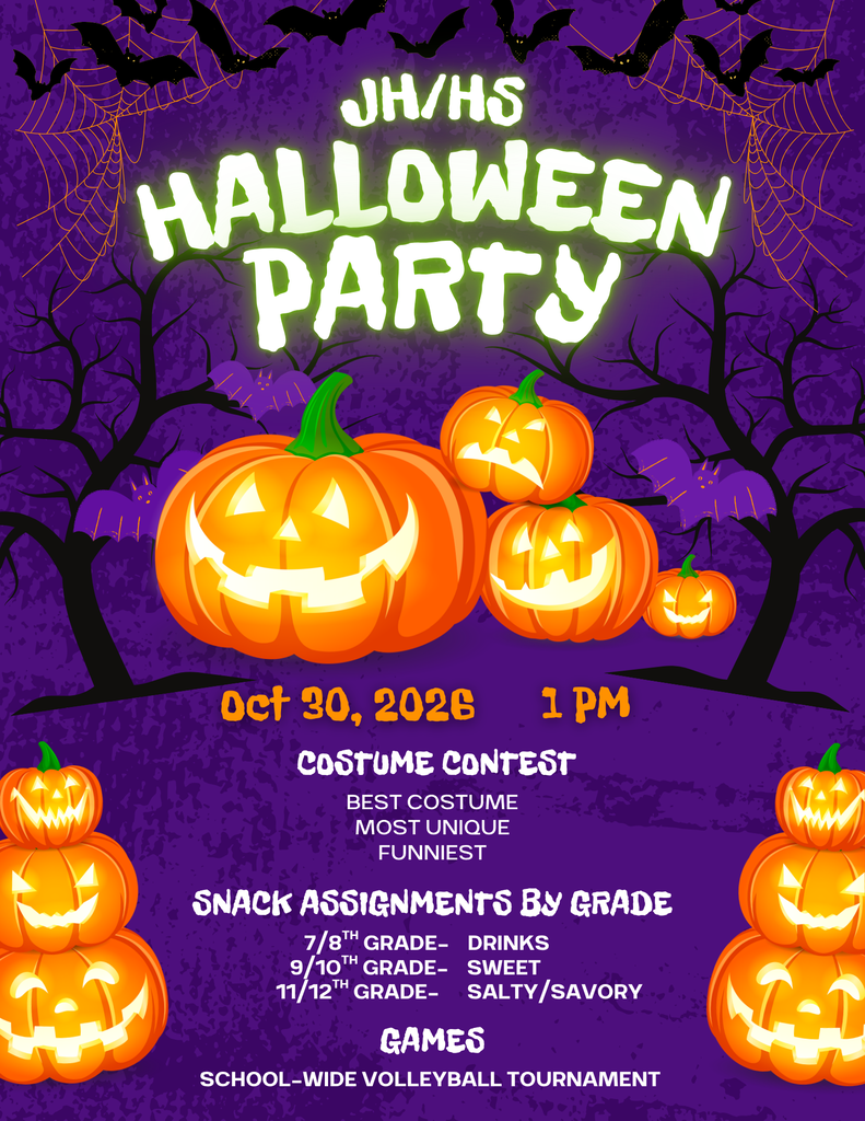 JH/HS Halloween Party on 10/30