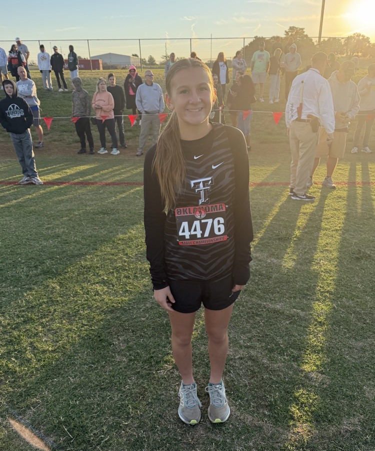 Addyson Dunavant competed at the state cross country meet