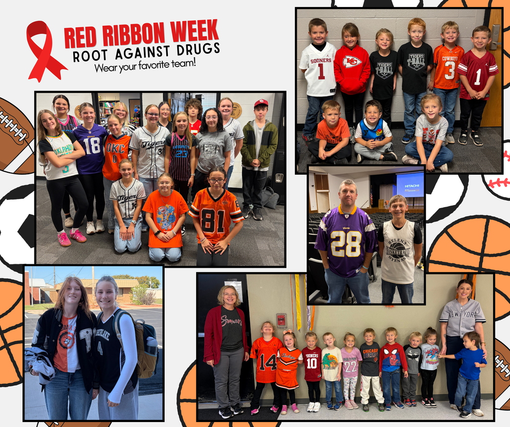 Collage of students dressing up for favorite team day