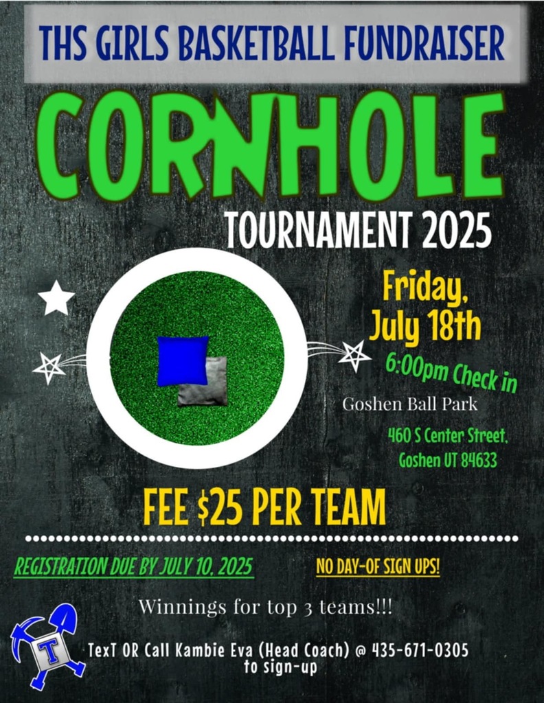 Girls Basketball Fundraiser: Cornhole Tournament 2025. $25 per team