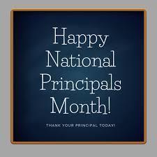 Happy National Principals Month Sign