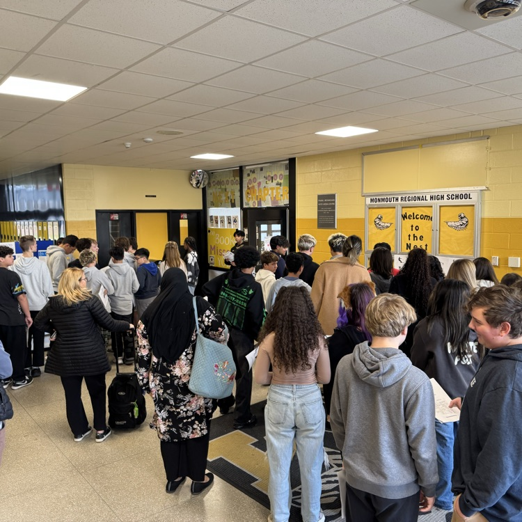 students listening to presentation