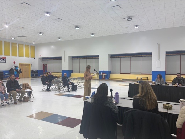 Alyssa Meyers Board Member Reading Oath of Office
