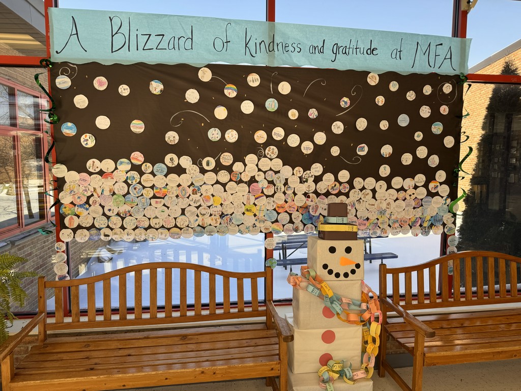 Blizzard of Kindness and gratitude at MFA images of snowballs and a snowman
