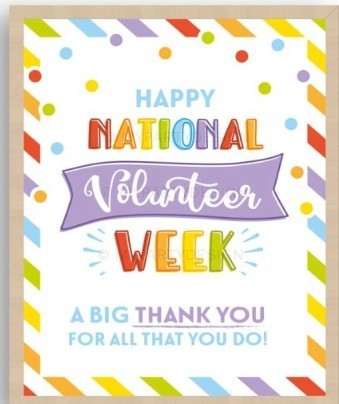 Thank you for National Volunteer Week
