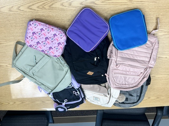 Backpack and lunch boxes