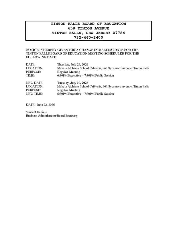 change of date