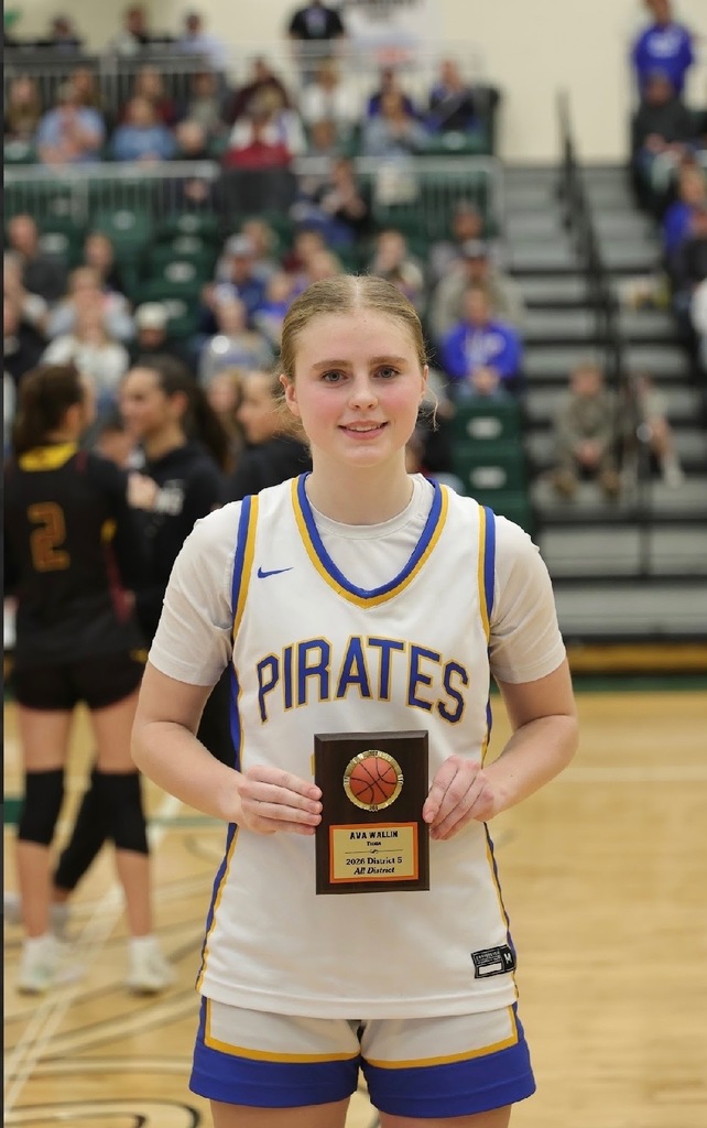 The Lady Pirates came home with a hard fought 2nd place District Tournament finish last night at Williston State College. The girls also took some hardware!  Ava Wallin - Regular Season All District Team  Kambree Johnson - Regular Season All District Team  Theea Johnson - Regular Season All District Team / District 5 All Tournament Team Selection  Cheryl Hayes - Regular Season All District Team / District 5 All Tournament Team Selection / 2026 District 5 Senior Athlete of the Year. She also eclipsed the 1,500 point mark during the first round of the District Tournament 