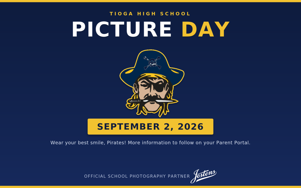 Tioga High School Picture Day September 2, 2026