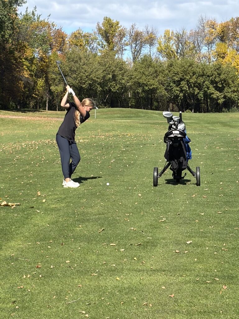 Marli's 2nd shot on hole 7