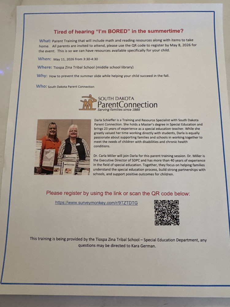 Upcoming Parent Training