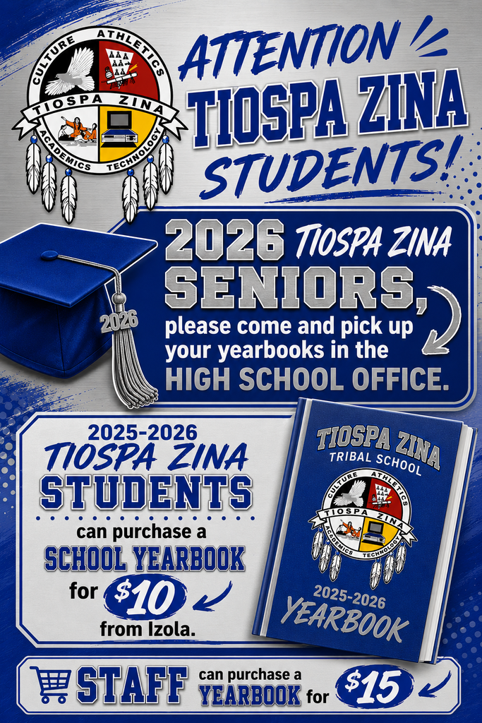 2025-2026 Tiospa Zina Yearbooks are Available!!