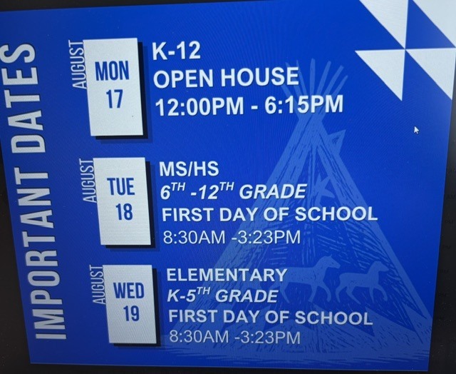 Important Information for Back to School
