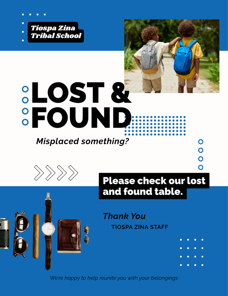 Lost and Found Table