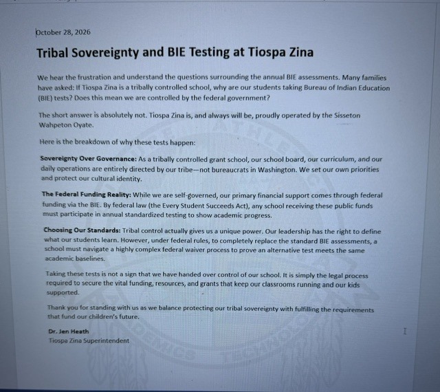 Tribal Sovereignty and BIE Testing