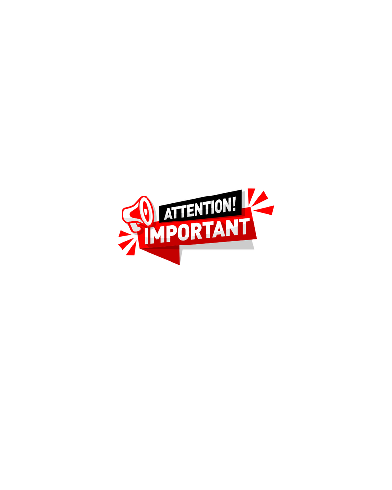 Graphic for Attention! Important