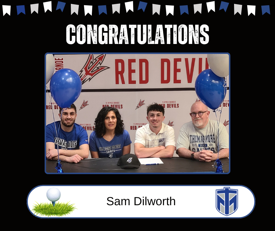 Sam Dilworth at his signing.