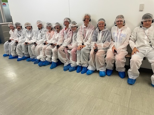 STEM Camp attendees at Abbott Labs.