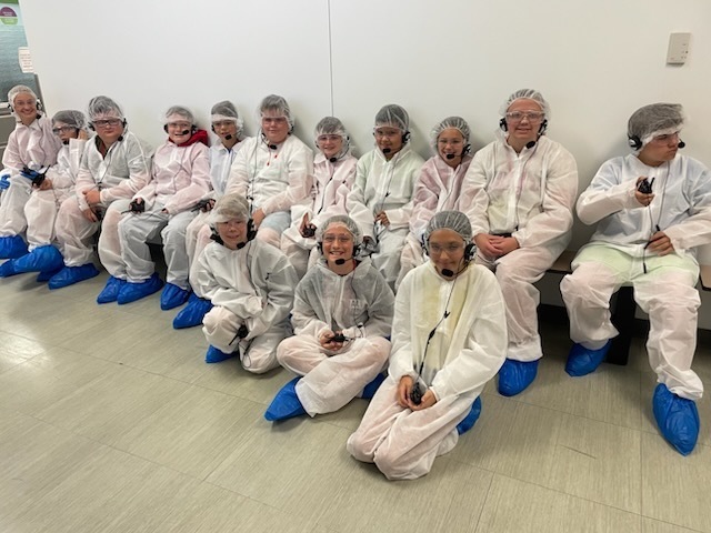 STEM Camp attendees at Abbott Labs.