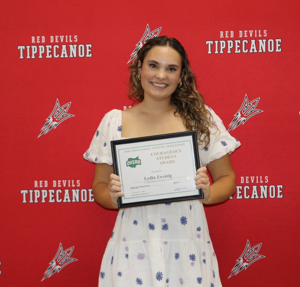 Courageous student award honoree. 