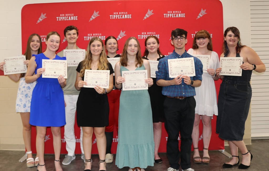 THS scholarship winners.