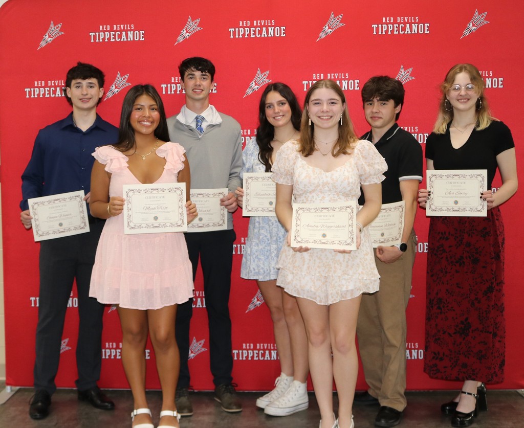 THS scholarship winners.