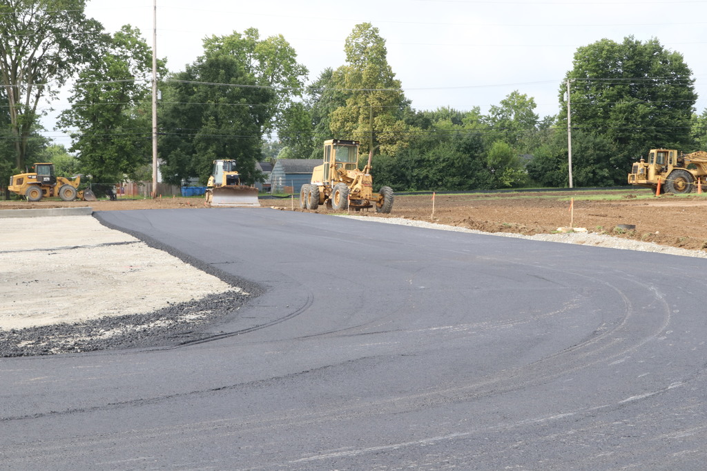 Paving the parking lot.  