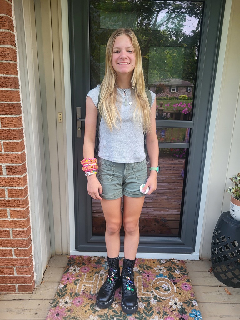 First day of school pictures, grades 6 to 12.