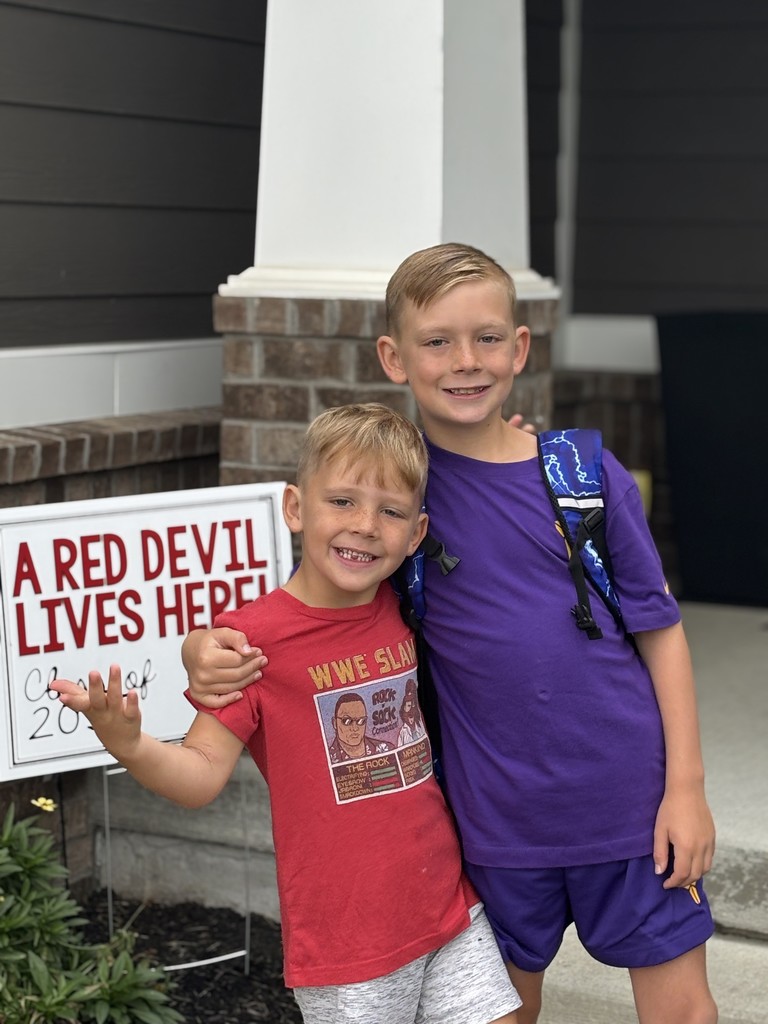 First day of school photos.