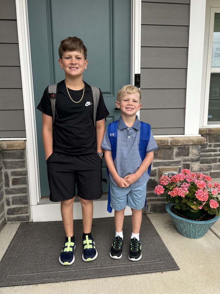 First day of school photos.