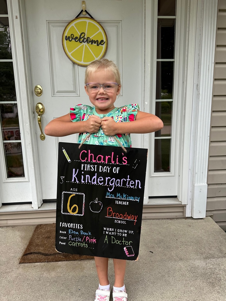 First day of kindergarten.