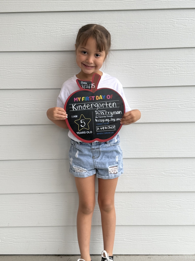 First day of kindergarten.