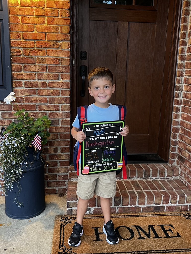 First day of kindergarten.