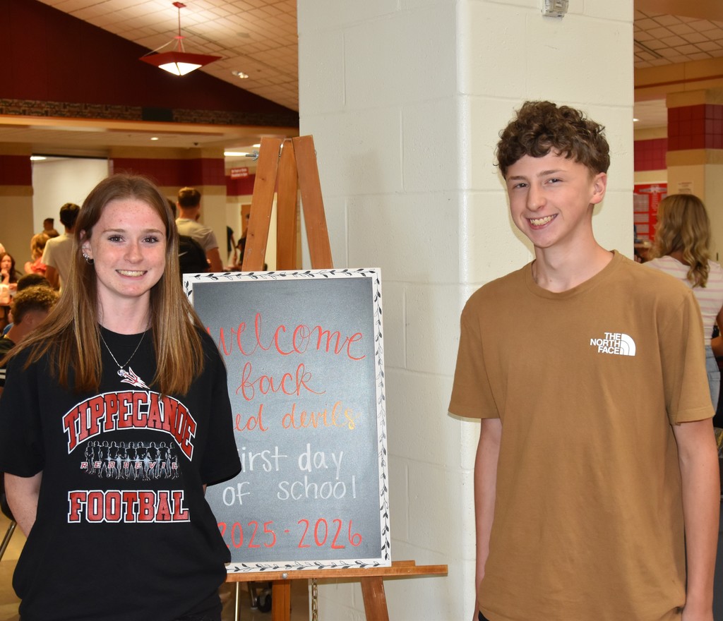 THS Yearbook first day of school photos.
