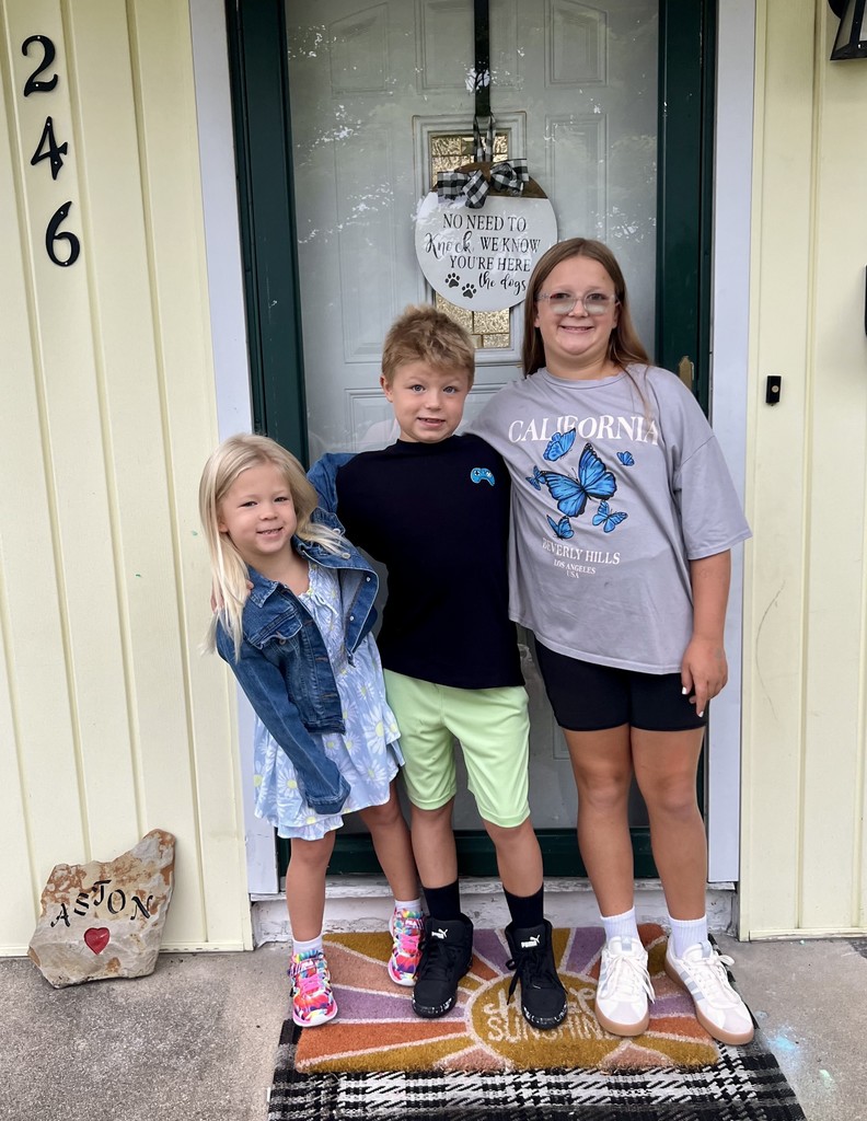 First day of school photos.