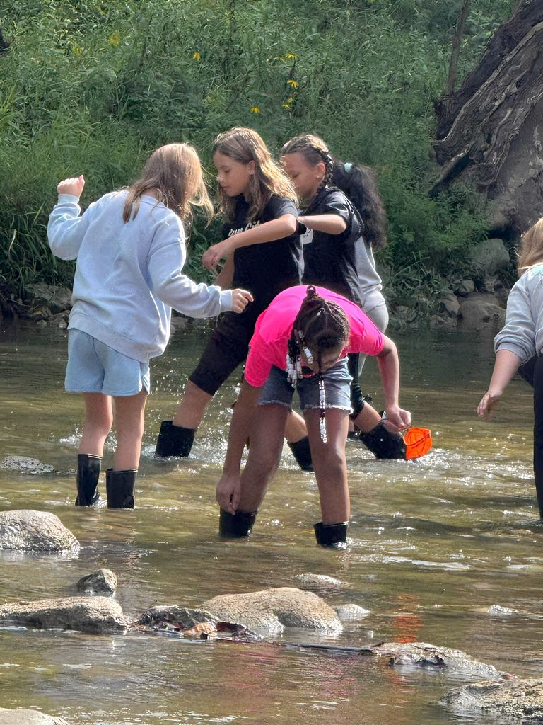 Students at Stillwater Prairie.