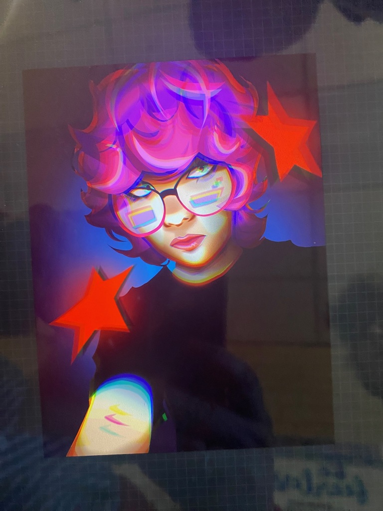 Art I students are drawing digital self-portraits.