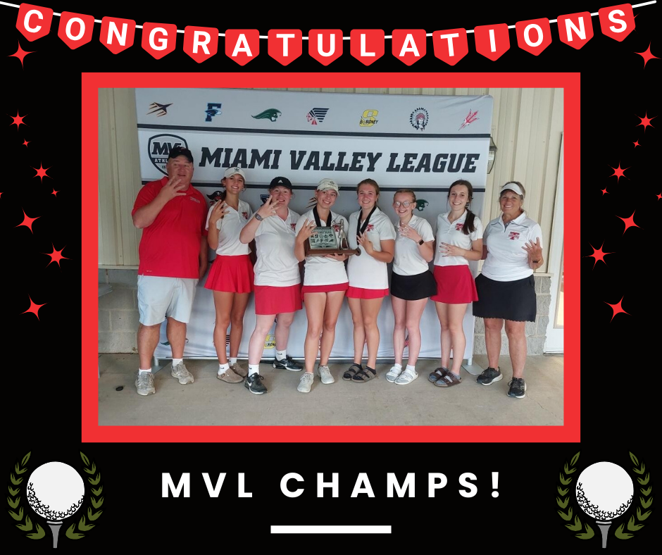 THS girls golf team MVL Champs.