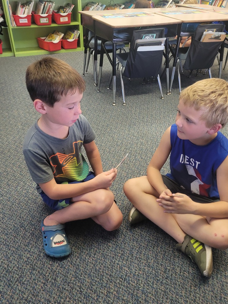 Reading activity in first grade.
