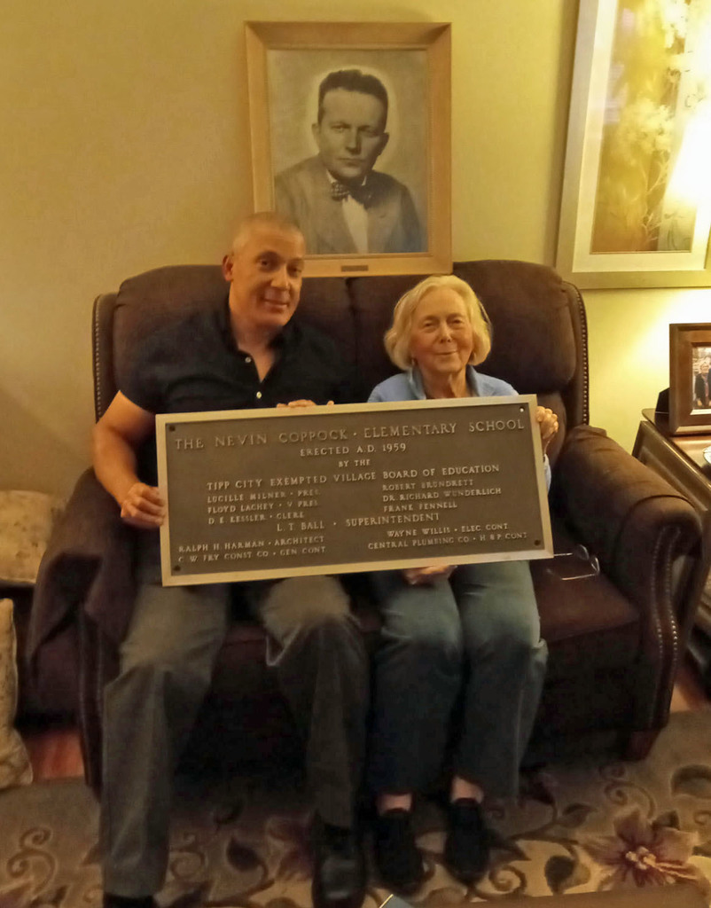 A keepsake from Nevin Coppock has found its way home.