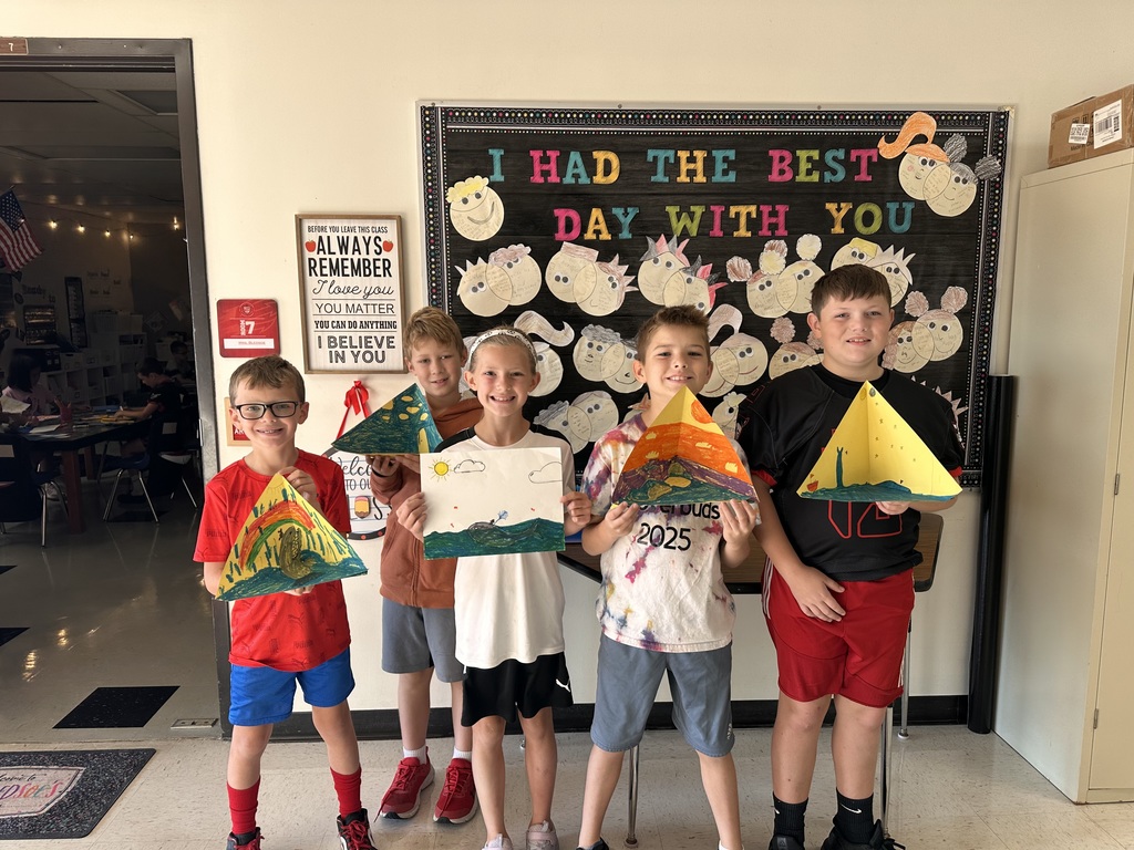 L.T. Ball students who off their projects for Amos and Boris.